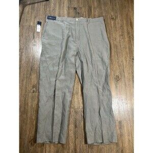 New Polo Ralph Lauren VTG 90s Pants Mens 40x30 Gray Silk Linen 5-Pocket NWT